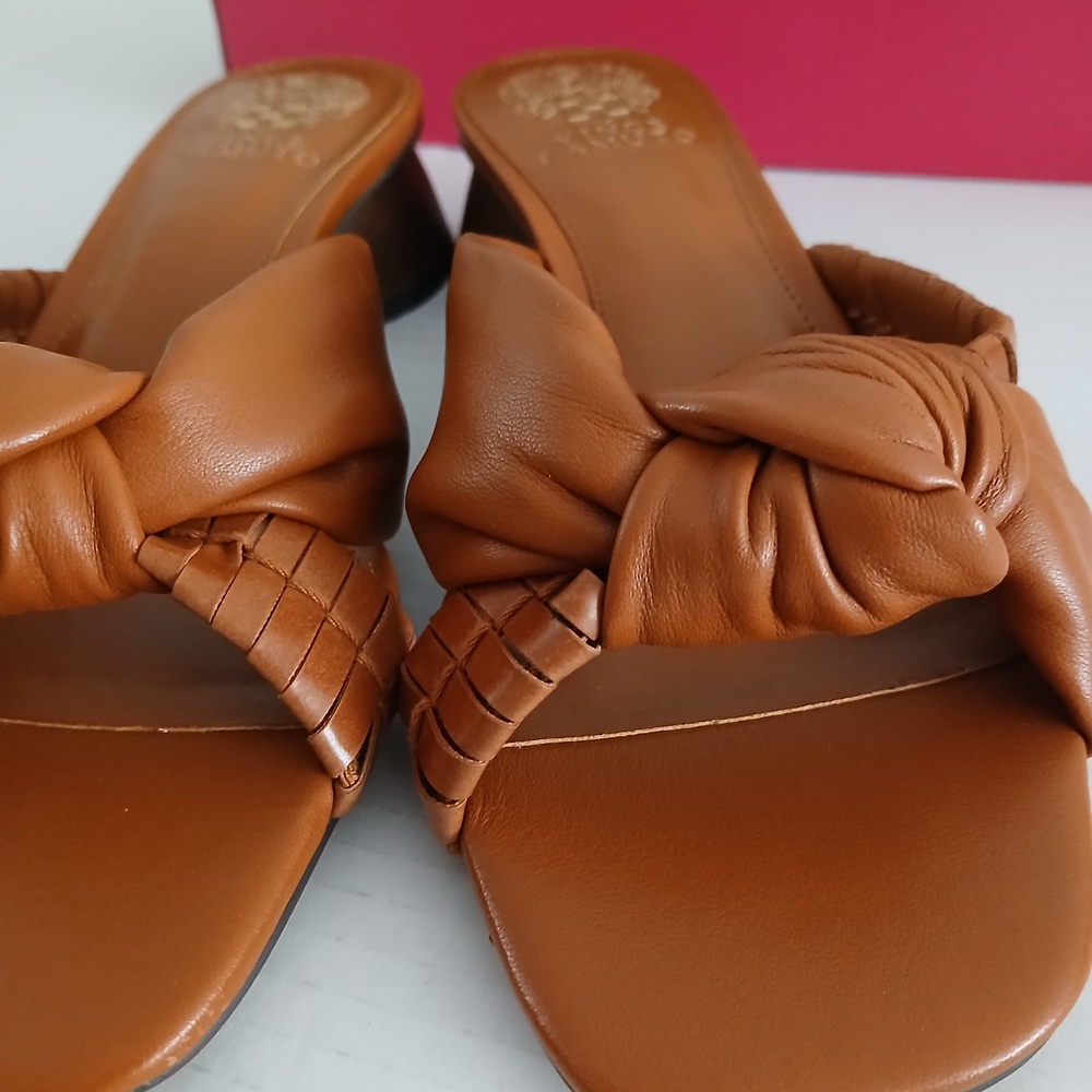 Vince Camuto Women's Tan Slide Sandals Multiples Size M NEW $35 - Picture 4 of 13